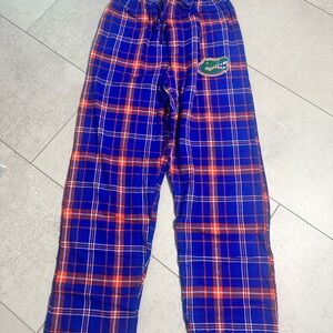 Blue and Orange Plaid Pajama Pants, FLORIDA gators